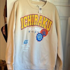 Ichiraku Ramen Beige Crewneck Sweater
